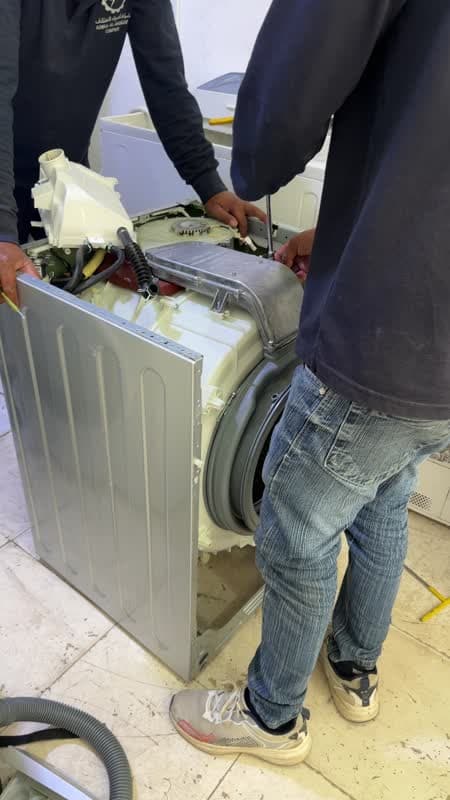 Video of technician repairing an AC indoor unit